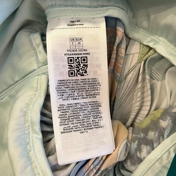 NWT Marciano Lucky Charm Jumpsuit Size 2 Pleated Wide Leg Floral Lace Up - Picture 11 of 15